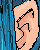 blue-haired bishie